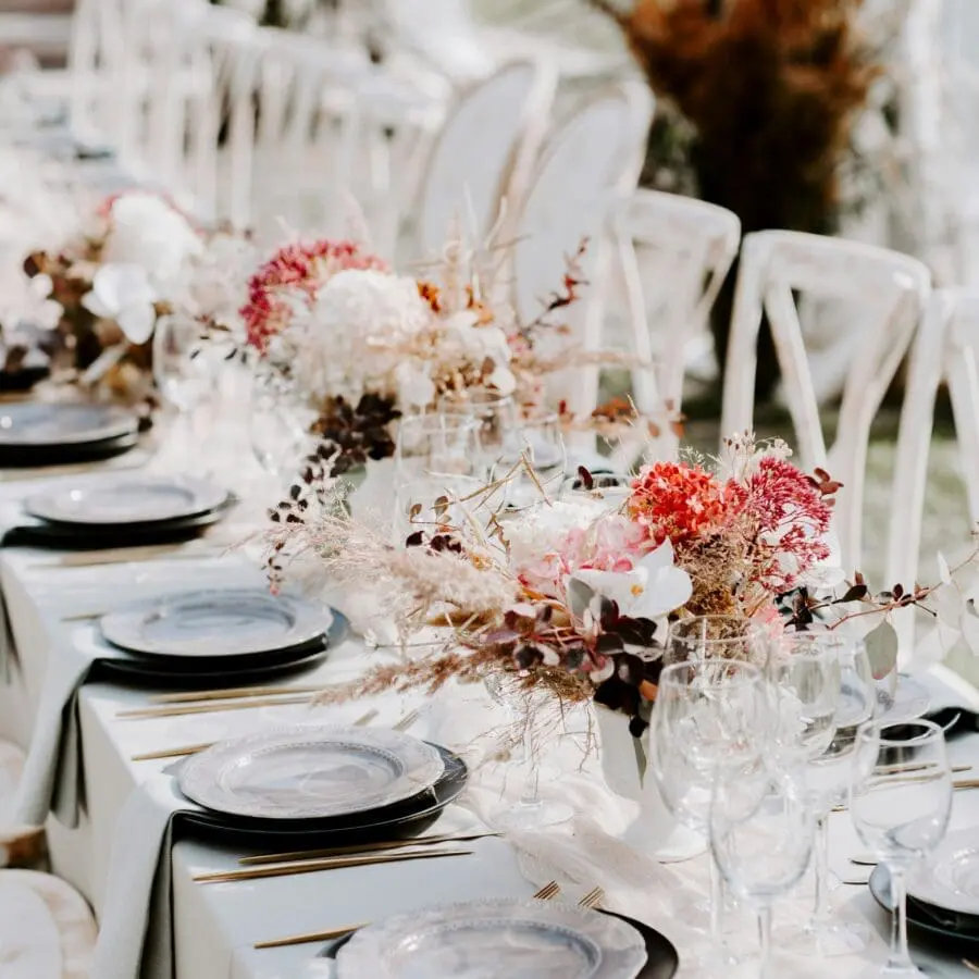pauline en mark trouwen diner
